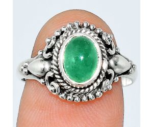 Green Aventurine Ring size-8 SDR239810 R-1291, 6x8 mm