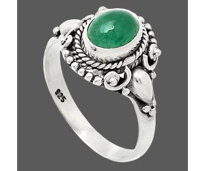 Green Aventurine Ring size-8 SDR239810 R-1291, 6x8 mm