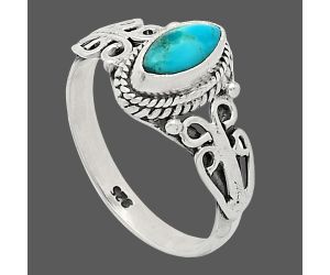 Blue Mohave Turquoise Ring size-6.5 SDR239820 R-1293, 4x8 mm