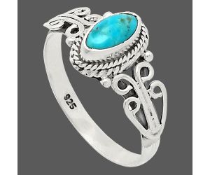 Blue Mohave Turquoise Ring size-8 SDR239821 R-1293, 4x8 mm