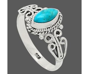 Blue Mohave Turquoise Ring size-7.5 SDR239822 R-1293, 4x8 mm