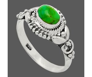 Green Mohave Turquoise Ring size-7 SDR239852 R-1286, 7x5 mm
