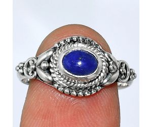 Lapis Lazuli Ring size-8.5 SDR239854 R-1286, 7x5 mm