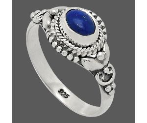 Lapis Lazuli Ring size-8.5 SDR239854 R-1286, 7x5 mm