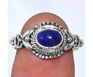 Lapis Lazuli Ring size-6.5 SDR239859 R-1286, 7x5 mm