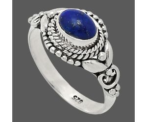 Lapis Lazuli Ring size-6.5 SDR239859 R-1286, 7x5 mm