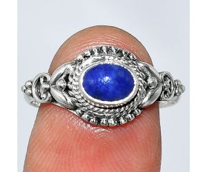 Lapis Lazuli Ring size-8.5 SDR239868 R-1286, 7x5 mm