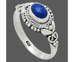 Lapis Lazuli Ring size-8.5 SDR239868 R-1286, 7x5 mm