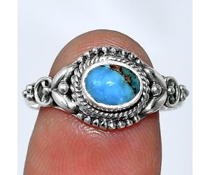 Copper Blue Turquoise Ring size-8.5 SDR239872 R-1286, 7x5 mm