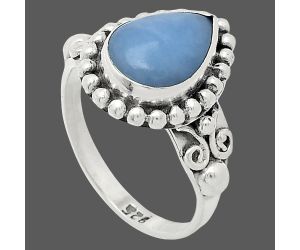 Angelite Ring size-7.5 SDR239890 R-1071, 8x12 mm