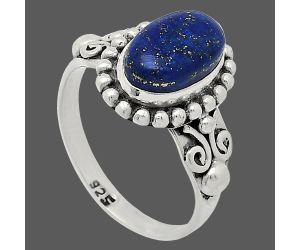 Lapis Lazuli Ring size-9 SDR239896 R-1071, 7x12 mm