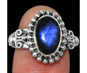 Blue Labradorite Ring size-9 SDR239912 R-1071, 8x12 mm