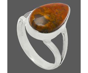 Rare Cady Mountain Agate Ring size-7.5 SDR239947 R-1002, 10x15 mm