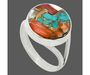 Spiny Oyster Turquoise Ring size-9 SDR239965 R-1002, 15x15 mm