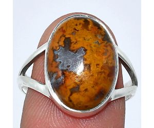 Rare Cady Mountain Agate Ring size-8.5 SDR239984 R-1002, 11x16 mm
