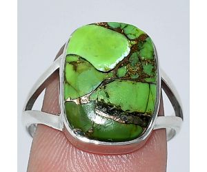 Copper Green Turquoise Ring size-8.5 SDR239986 R-1002, 12x16 mm