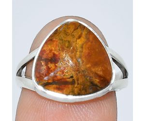 Rare Cady Mountain Agate Ring size-7 SDR240051 R-1002, 13x13 mm