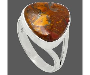 Rare Cady Mountain Agate Ring size-9 SDR240065 R-1002, 15x15 mm