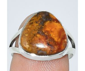 Rare Cady Mountain Agate Ring size-7.5 SDR240078 R-1002, 13x13 mm