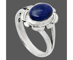 Lapis Lazuli Ring size-8 SDR240140 R-1342, 7x10 mm