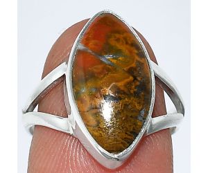 Rare Cady Mountain Agate Ring size-7 SDR240168 R-1002, 9x18 mm