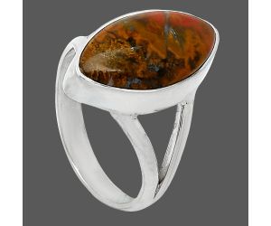 Rare Cady Mountain Agate Ring size-7 SDR240168 R-1002, 9x18 mm