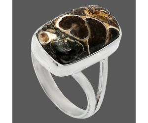 Turtella Jasper Ring size-8 SDR240181 R-1002, 11x17 mm