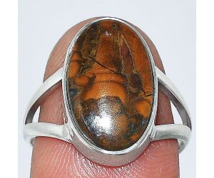 Rare Cady Mountain Agate Ring size-7.5 SDR240185 R-1002, 10x16 mm