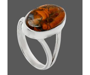 Rare Cady Mountain Agate Ring size-7.5 SDR240185 R-1002, 10x16 mm