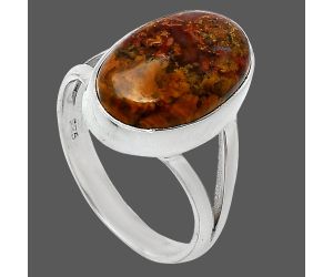 Rare Cady Mountain Agate Ring size-8 SDR240191 R-1002, 11x16 mm