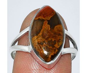 Rare Cady Mountain Agate Ring size-8 SDR240193 R-1002, 10x18 mm
