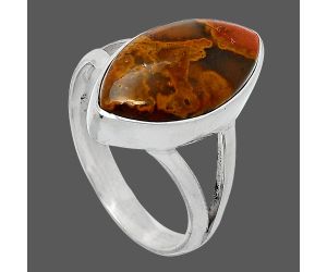Rare Cady Mountain Agate Ring size-8 SDR240193 R-1002, 10x18 mm