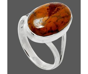 Rare Cady Mountain Agate Ring size-9 SDR240196 R-1002, 12x17 mm