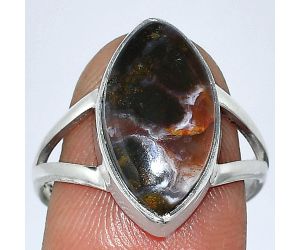 Rare Cady Mountain Agate Ring size-8.5 SDR240198 R-1002, 10x18 mm