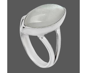 Srilankan Moonstone Ring size-7 SDR240205 R-1002, 9x17 mm