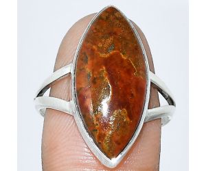 Rare Cady Mountain Agate Ring size-9 SDR240221 R-1002, 11x23 mm
