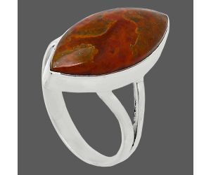 Rare Cady Mountain Agate Ring size-9 SDR240221 R-1002, 11x23 mm
