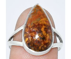 Rare Cady Mountain Agate Ring size-8 SDR240225 R-1002, 10x17 mm