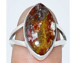 Rare Cady Mountain Agate Ring size-8 SDR240244 R-1002, 11x19 mm