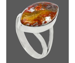 Rare Cady Mountain Agate Ring size-8 SDR240244 R-1002, 11x19 mm