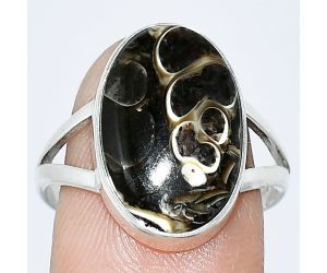 Turtella Jasper Ring size-9 SDR240245 R-1002, 11x17 mm