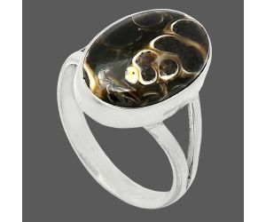 Turtella Jasper Ring size-9 SDR240245 R-1002, 11x17 mm