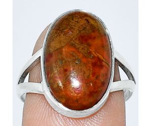 Rare Cady Mountain Agate Ring size-8 SDR240247 R-1002, 11x17 mm