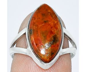 Rare Cady Mountain Agate Ring size-7 SDR240260 R-1002, 10x17 mm