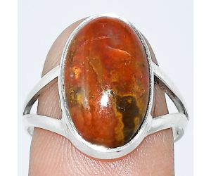 Rare Cady Mountain Agate Ring size-8 SDR240265 R-1002, 10x16 mm