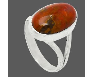 Rare Cady Mountain Agate Ring size-8 SDR240265 R-1002, 10x16 mm