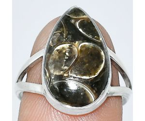 Turtella Jasper Ring size-7.5 SDR240277 R-1002, 11x17 mm