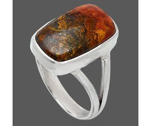 Rare Cady Mountain Agate Ring size-8.5 SDR240296 R-1002, 10x16 mm