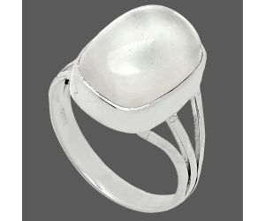 Selenite Ring size-7.5 SDR240549 R-1003, 10x14 mm