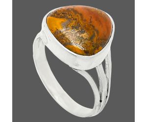 Rare Cady Mountain Agate Ring size-8 SDR240574 R-1003, 13x13 mm